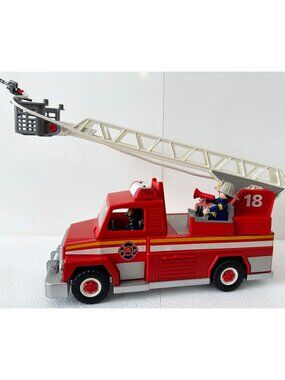 Playmobil 5980 Rescue Ladder Unit Fire Truck City Action Complete Set with Box